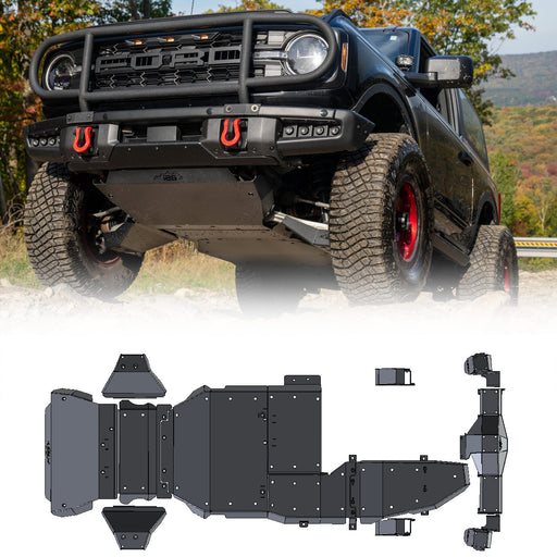 Rock ShieldTM Bronco Two Door Complete Skid Plate Set - IAG-BDY-F2320