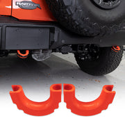 I-Line Rear Bumper Red TPE Tow Loop Cover Pair - IAG-BDY-F3051