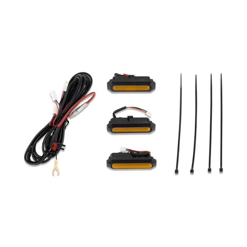 I-Line 3pc Amber Grille Light Kit - IAG-BDY-F3071 image 2