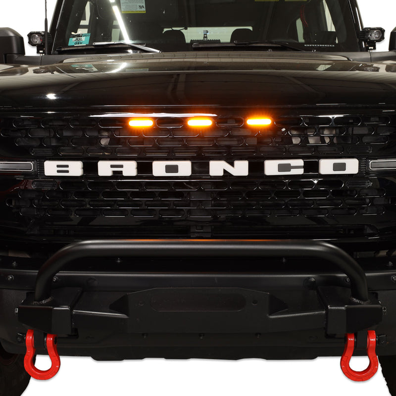I-Line 3pc Amber Grille Light Kit - IAG-BDY-F3071 image 5