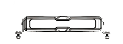 V12 Black 4300 eLumen 12" Hyperion Series Light Bar