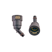 5/8\\" SAE Quick Connect Female to 3/8\\" Hose Barb Angled - RPL-FIT-03800