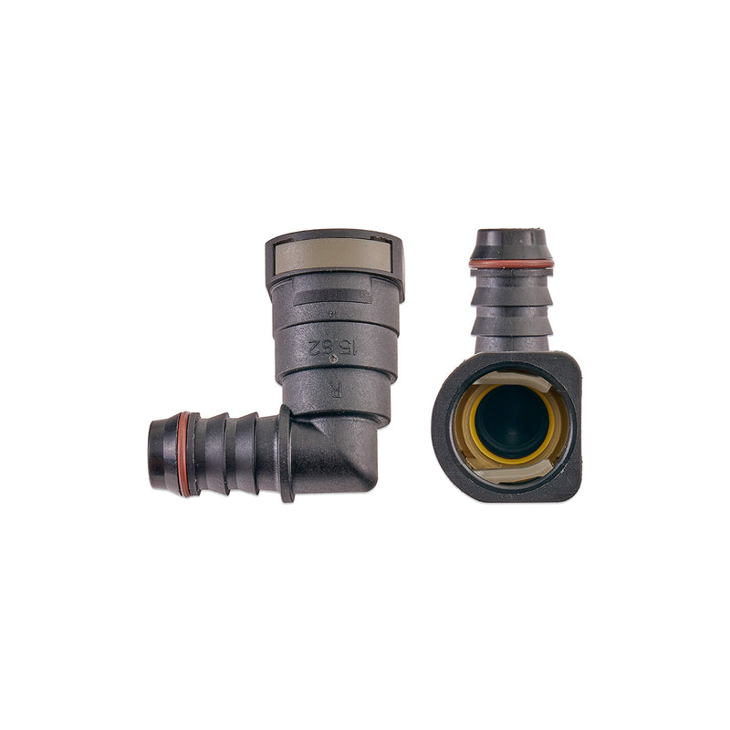 5/8\\" SAE Quick Connect Female to 5/8\\" Hose Barb Right Angled - RPL-FIT-05801