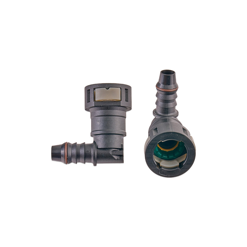 1/2\\" SAE Quick Connect Female to 11mm Hose Barb Right Angled - RPL-FIT-05830