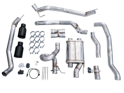 AWE Tuning SwitchPath™ Cat-Back Exhaust Diamond Black Tips Ford Ranger Raptor | 2024-26 (3025-33306)
