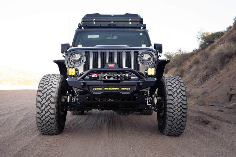 DV8 Offroad Spec Series Front Bumper: Fits Most Jeep Wrangler / Gladiator Models (2018-2026)