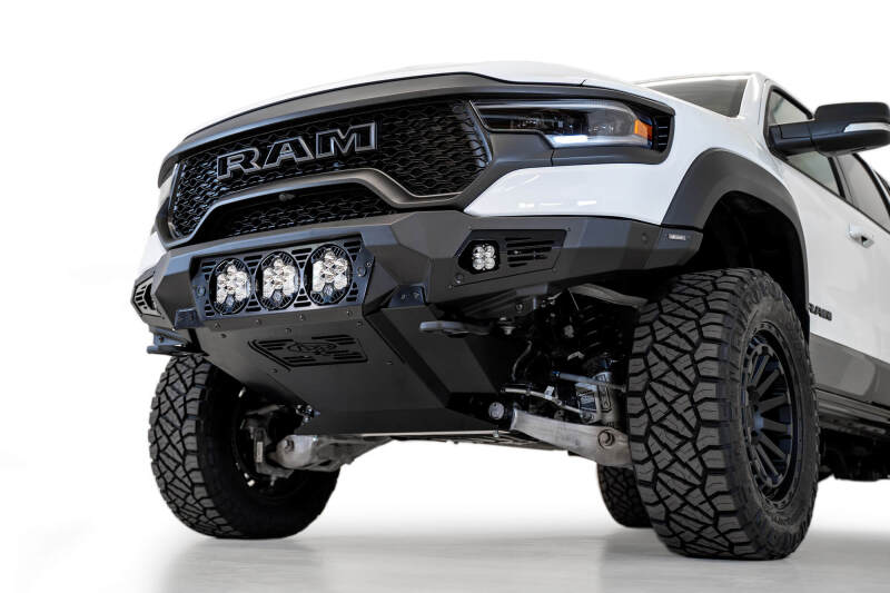 Addictive Desert Designs Bomber Front Bumper (FRONT): Ram 1500 TRX (19-24) - Hammer Black