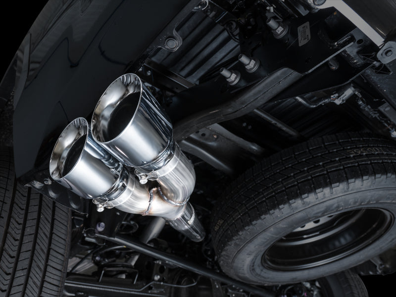 AWE 0FG Dual Exhaust System with Chrome Silver Tips | Toyota Tundra (22-26) (3015-32063)