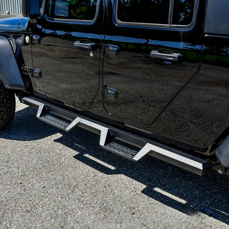Westin Textured Black HDX Drop Nerf Step Bars: Jeep Gladiator (2020-2024)