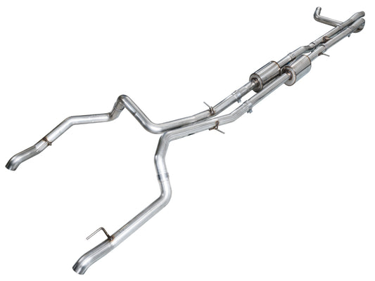 AWE Tuning 4th Gen GM 1500 6.2L Catback Split Rear Exit (w/ Bumper Cutouts) - OE Tips (3015-31202)