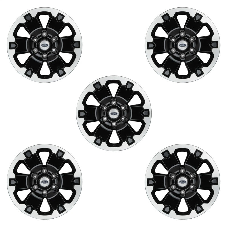 Ford Racing 18in Black Machined Face Wheel Kit | Ford Bronco (21-26) (M-1007K-BB5)