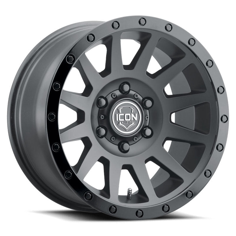 ICON 18x9 6x5.5 25mm Offset 6in BS Double Black Wheel | Ford Ranger / Bronco (19-26) (2018909060DB)