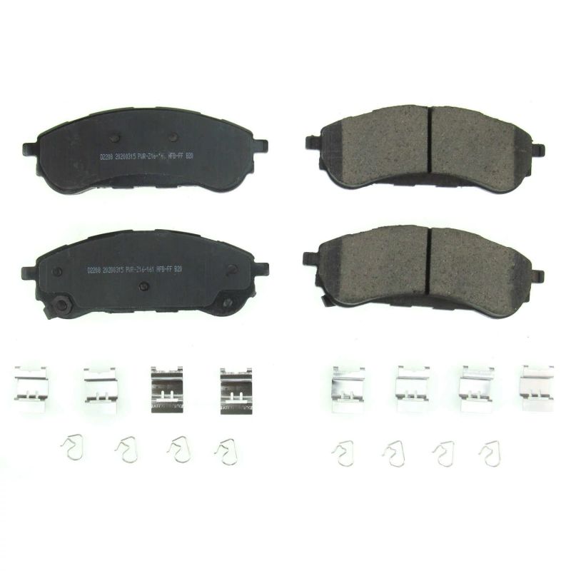 PowerStop Z17 Evolution Ceramic Rear Brake Pads | Ford Ranger (19-26) (17-2208) w/ Hardware