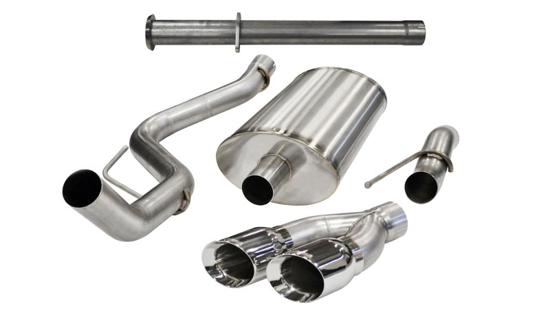 Corsa 2010-2014 Ford F-150 Raptor 6.2L V8 133in Wheelbase Polished Xtreme Cat-Back Exhaust | Ford F-150 Raptor (10-14) (14759)