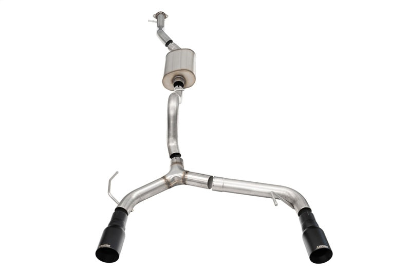 Corsa 21-25 Ford Bronco 2.3L 4-Door 2.75in Cat-Back Dual Rear Exhaust w/ 4in Straight-Cut Black Tips | Ford Bronco (21-26) (21206BPC)
