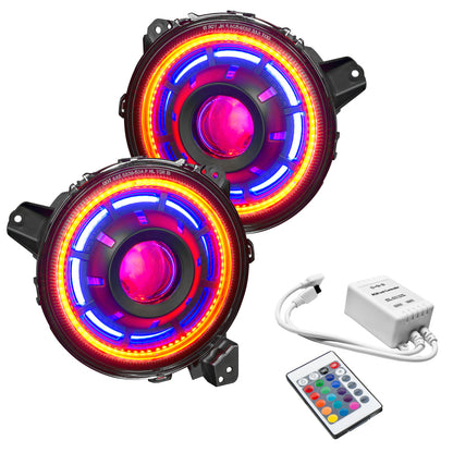 ORACLE Lighting Bi-LED Projector Headlights: Jeep Wrangler / Gladiator (18-24)