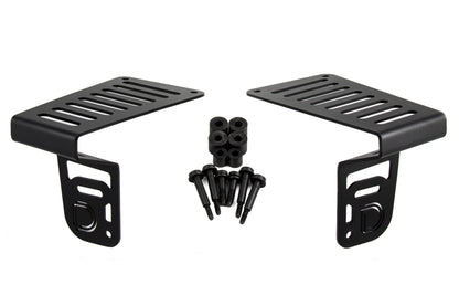 Diode Dynamics SS6 Cowl LED Bracket Kit: Jeep Wrangler / Gladiator (07-26) w/ Hardware