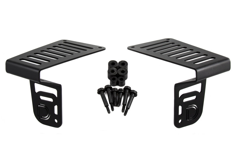 Diode Dynamics SS6 Cowl LED Bracket Kit: Jeep Wrangler / Gladiator (07-26) w/ Hardware