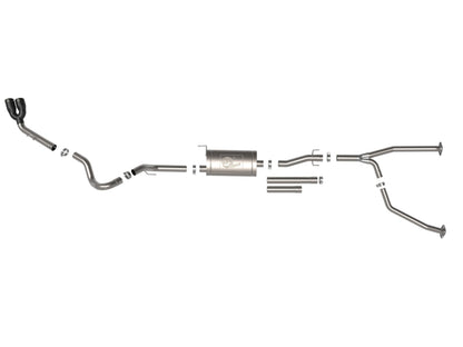 aFe Vulcan Series 2.5in to 3in SS Cat-Back Exhaust w/ Black Tip | Toyota Tundra (22) (49-36061-B)