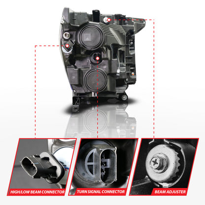 ANZO LED Projector Headlight w/ Switchback + Sequential | Ford F-150 (21-23) (111594-L)