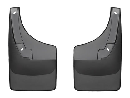 WeatherTech Rear MudFlaps (2PC, Black): Dodge Ram 1500 2009 - 2018 (w/OUT Flares)
