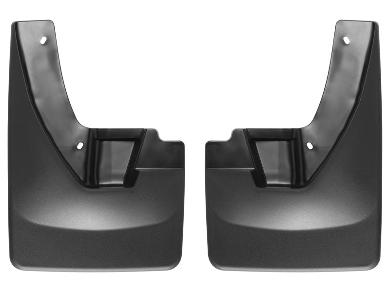 WeatherTech Front MudFlaps (2PC, Black): Dodge Ram 1500 2009 - 2018 (w/OUT Flares)