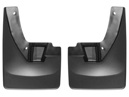 WeatherTech Front MudFlaps (2PC, Black): Dodge Ram 1500 2009 - 2018 (w/OUT Flares)