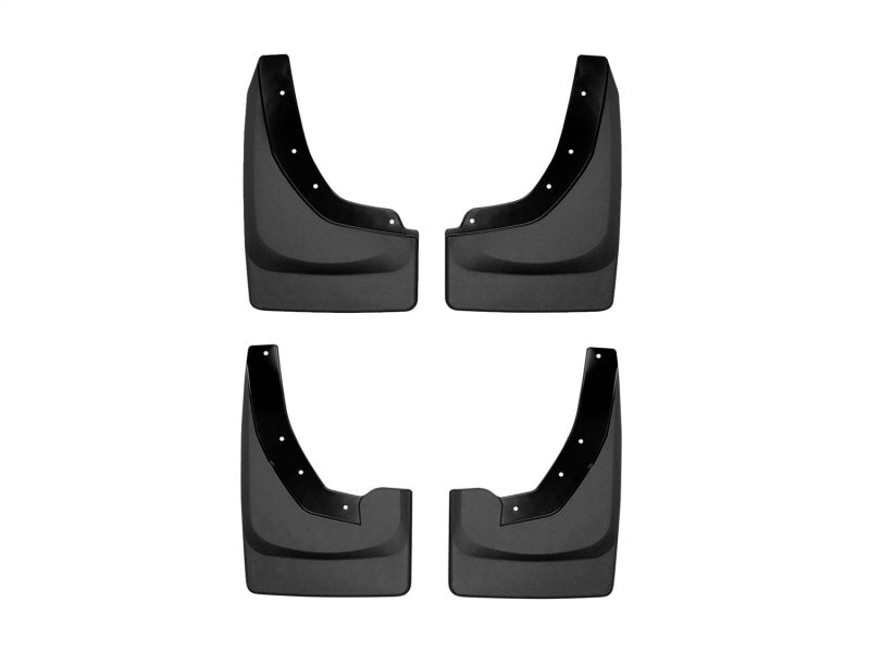 WeatherTech Front & Rear MudFlaps (4PC, Black): Ram 6.2L 1500 TRX 2021 - 2024