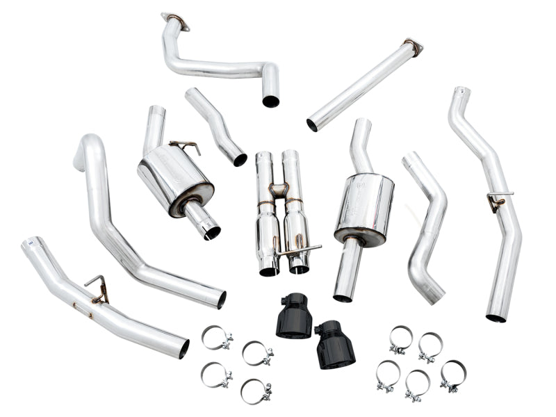 AWE 0FG Cat-Back Exhaust (Black Tips): Ram 6.2L TRX 1500 2021 - 2024