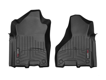 WeatherTech FloorLiner Front Floor Mats (Black): Ram 2500 & 3500 2019 - 2025 (w/Out PTO)