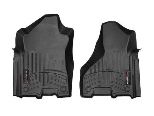 WeatherTech FloorLiner Front Floor Mats (Black): Ram 2500 & 3500 2019 - 2025 (w/Out PTO)