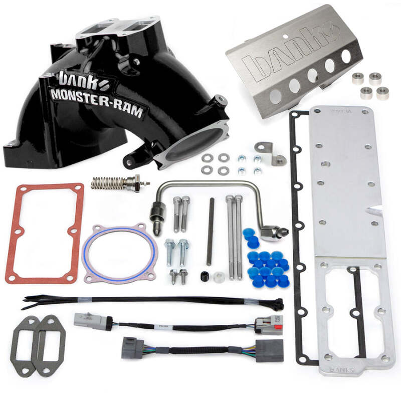 Banks Monster-Ram Intake System Black (F&R): RAM 2500/3500 2013-2018 6.7L Cummins