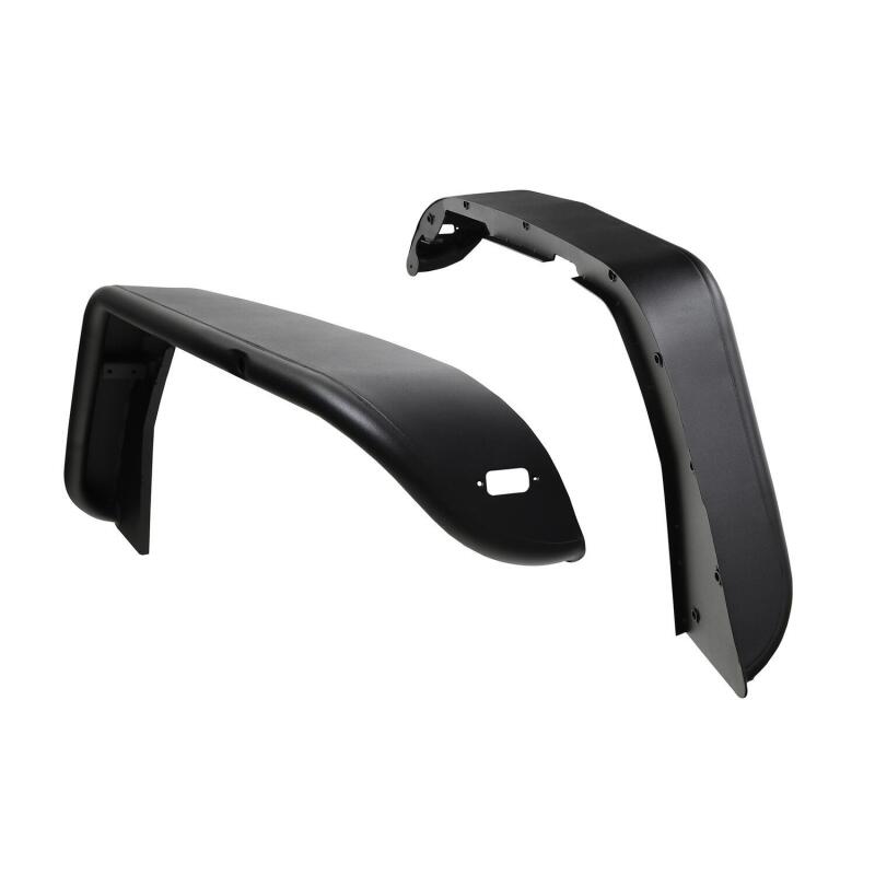 Westin Textured Black Tube Fenders (FRONT): Jeep Wrangler (18-24) / Gladiator (20-24)