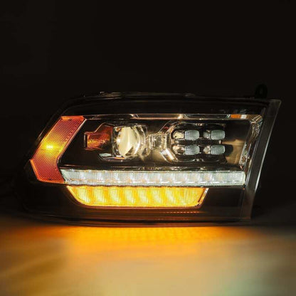 AlphaRex PRO Projector Headlights (Black): Dodge Ram 2009 - 2018