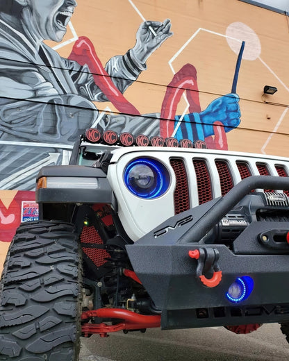 ORACLE Lighting Bi-LED Projector Headlights: Jeep Wrangler / Gladiator (18-24)