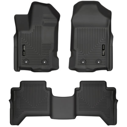 Husky WeatherBeater Front & 2nd Seat Floor Liners | Ford Ranger (19-26) (94101HUL)