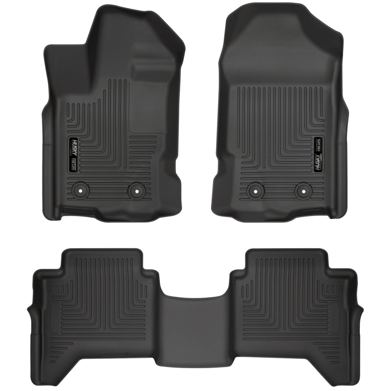 Husky WeatherBeater Front & 2nd Seat Floor Liners | Ford Ranger (19-26) (94101HUL)