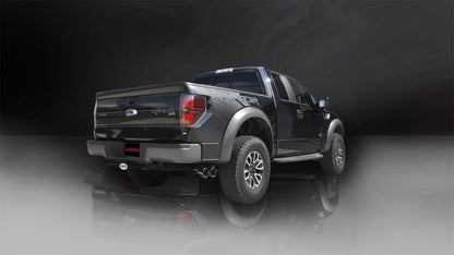 Corsa 2010-2014 Ford F-150 Raptor 6.2L V8 133in Wheelbase Polished Xtreme Cat-Back Exhaust | Ford F-150 Raptor (10-14) (14759)