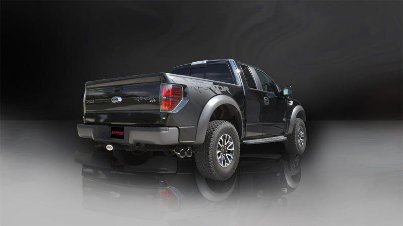 Corsa 2010-2014 Ford F-150 Raptor 6.2L V8 133in Wheelbase Polished Xtreme Cat-Back Exhaust | Ford F-150 Raptor (10-14) (14759)