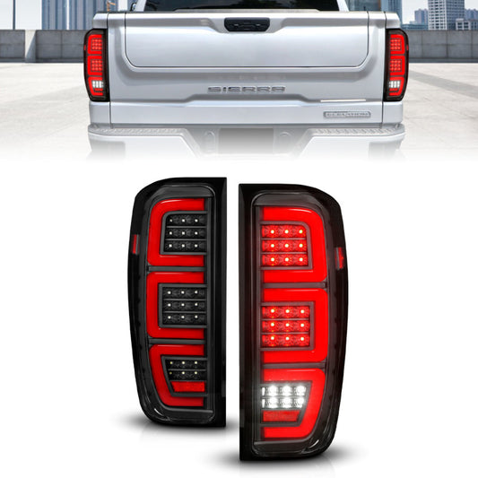 ANZO Black Full LED Tail Light | GMC Sierra 19-23 (311457)