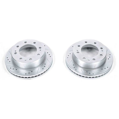 Power Stop 11-21 GMC Sierra 3500 HD Front Drilled & Slotted Rotor Pair | GMC Sierra 3500HD (20-26) (AR82153XPR)