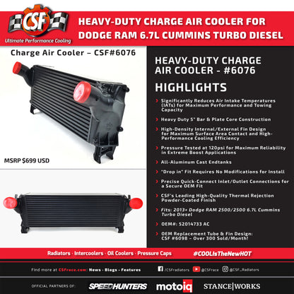 CSF OEM Intercooler | Ram 2500/3500 (11-18) (6076)