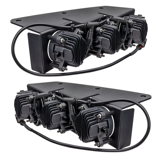 ORACLE Lighting 2021-2024 Ford Bronco Triple LED Fog Light Kit for Steel Bumper - White