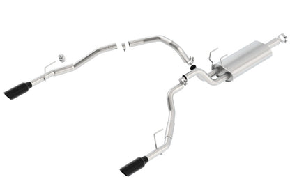 Borla S-Type Cat-Back Exhaust (Under Bumper, Black Tips): Dodge Ram 5.7L Hemi (09-18)