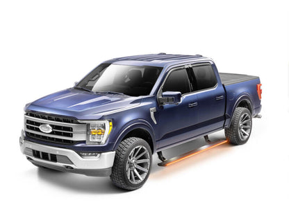 AMP Research 21-24 Ford F-150 PowerStep & LED Lighting | Ford F-150 (21-26) / Raptor (21-26) / Lightning (22+) (96152-01A)