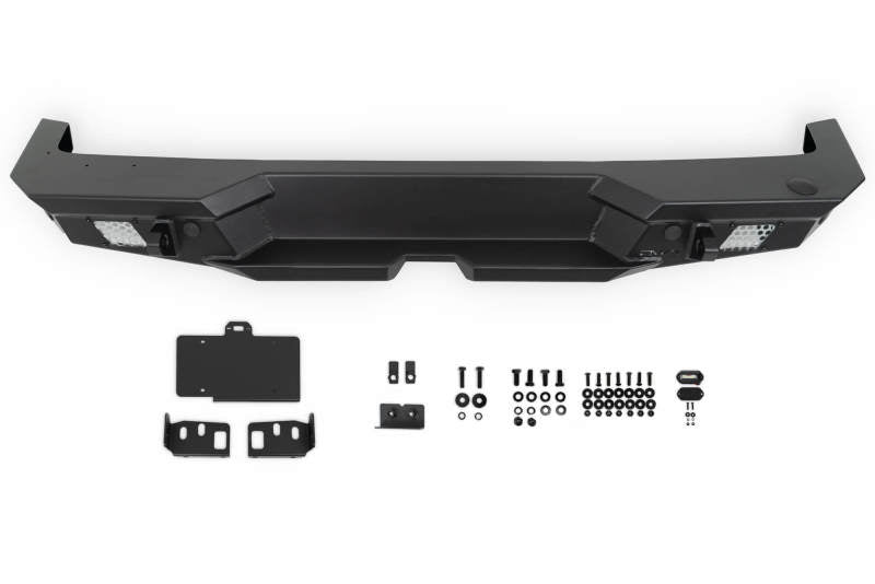 DV8 Offroad MTO Series Rear Bumper w/ Tire Carrier | Jeep Wrangler JL (18-25) (RBJL-13)