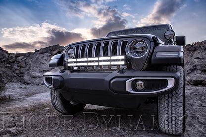 Diode Dynamics SS30 Bumper Bracket Kit w/ Dual Light Bars (FRONT): Jeep Wrangler / Gladiator (07-26)