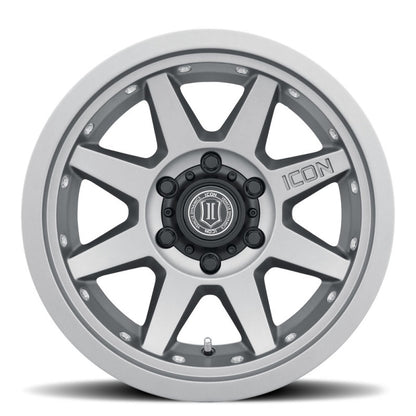 ICON 17x8.5 6x5.5 0mm Offset 4.75in BS Titanium Wheel | Ford Bronco (21-26) (21817858347TT)