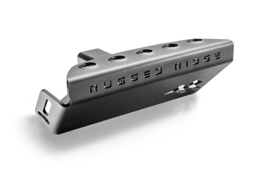 Rugged Ridge Hitch Skid Plate 2in Receiver: Jeep Wrangler / Gladiator (07-26) - Textured Black