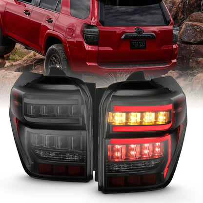 ANZO LED Tail Light Assembly Smoke Lens w/ Light Bar | Toyota 4Runner (14-20) (311312)